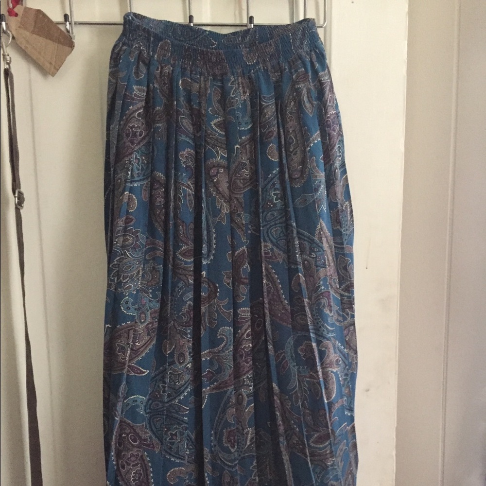 Paisley print maxi skirt